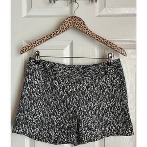 Express Black White Printed Chino Shorts sz 4